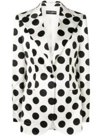 polka-dot blazer at Farfetch